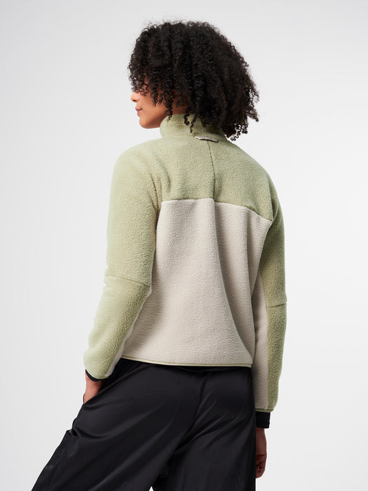 Pinqponq Fleece Jacket - Tune Olive (Female) Saisonale Angebote