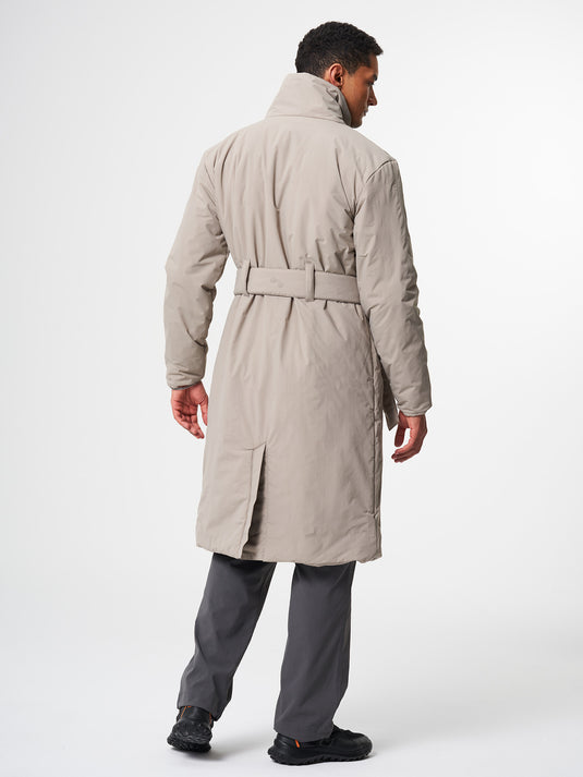 Pinqponq Padded Trench Coat - Cement Taupe (Unisex) VIP-Rabatte