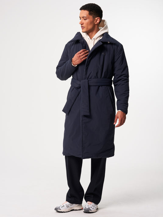 Pinqponq Padded Trench Coat - Fjord Navy (Unisex) Tiefpreis