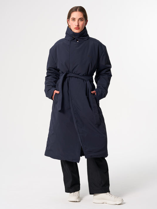 Pinqponq Padded Trench Coat - Fjord Navy (Unisex) Tiefpreis