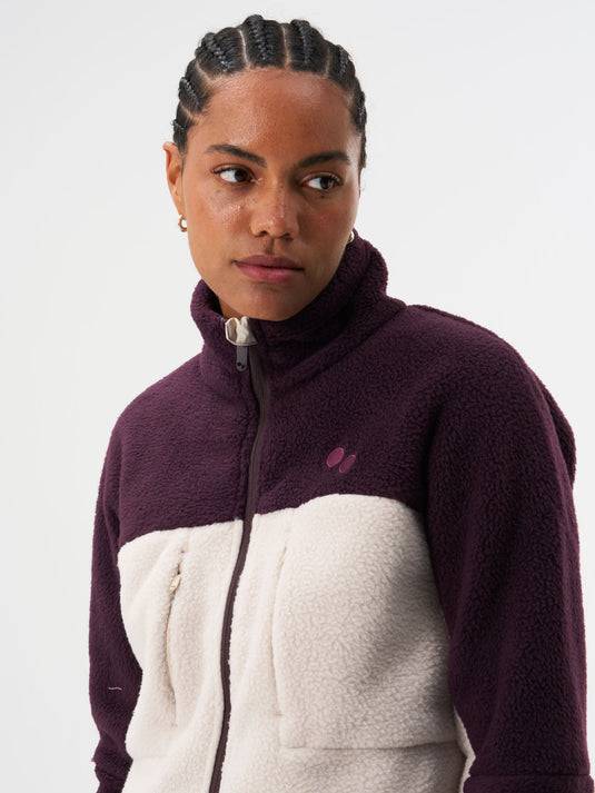 Pinqponq Fleece Jacket - Tune Plum (Female) Super Sparpreis