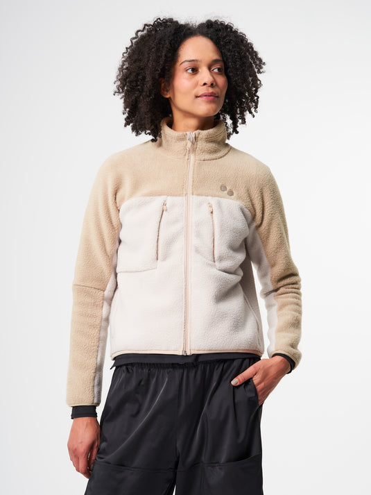 Pinqponq Fleece Jacket - Tune Khaki (Female) Kostenlose Rückgabe