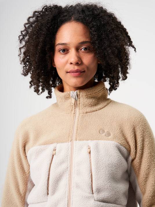 Pinqponq Fleece Jacket - Tune Khaki (Female) Kostenlose Rückgabe