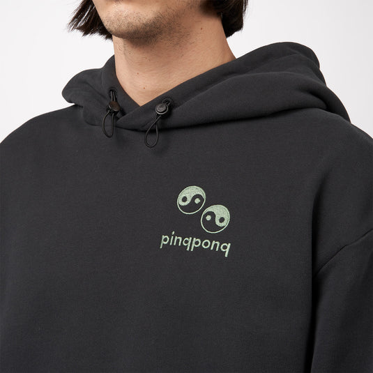 Pinqponq Hoodie - Peat Black Yin Yang (Unisex) JETZT KAUFEN