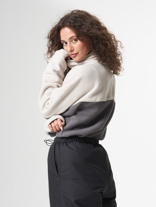 Pinqponq Fleece Pullover - Tune Beige (Unisex) Neueste Stile