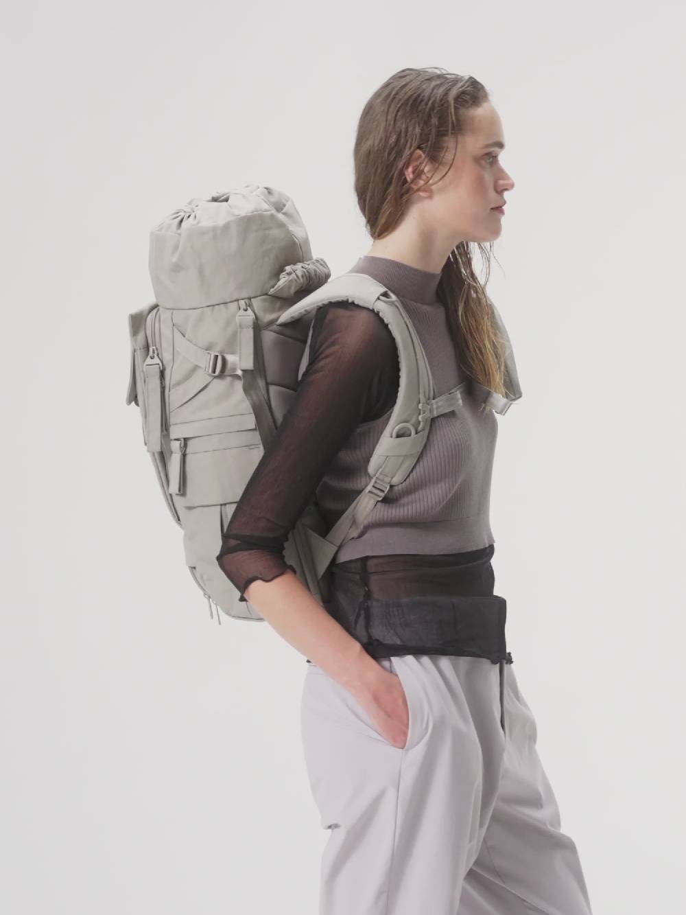 Pinqponq Blok Medium - Crinkle Taupe Sonderangebot