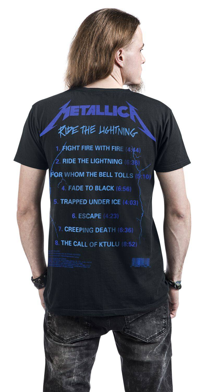 EMP "Ride The Lightning" T-Shirt schwarz von Metallica Tiefpreis
