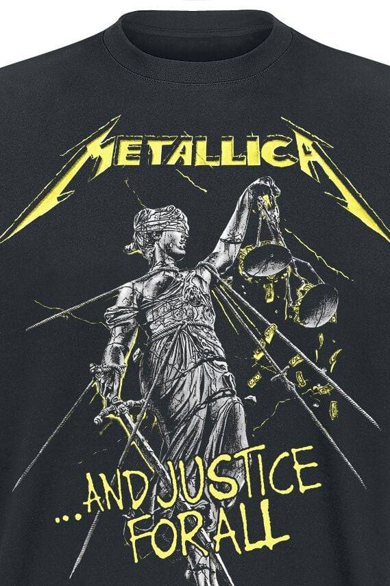 EMP " And Justice For All - Tracklist" T-Shirt schwarz von Metallica Super Sparpreis