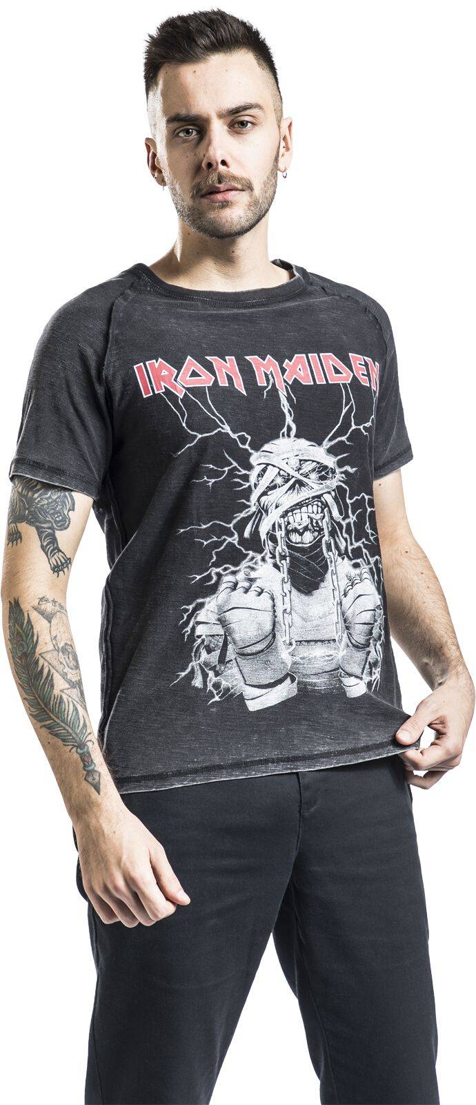 EMP "EMP Signature Collection" T-Shirt dunkelgrau/grau von Iron Maiden Wochenangebot