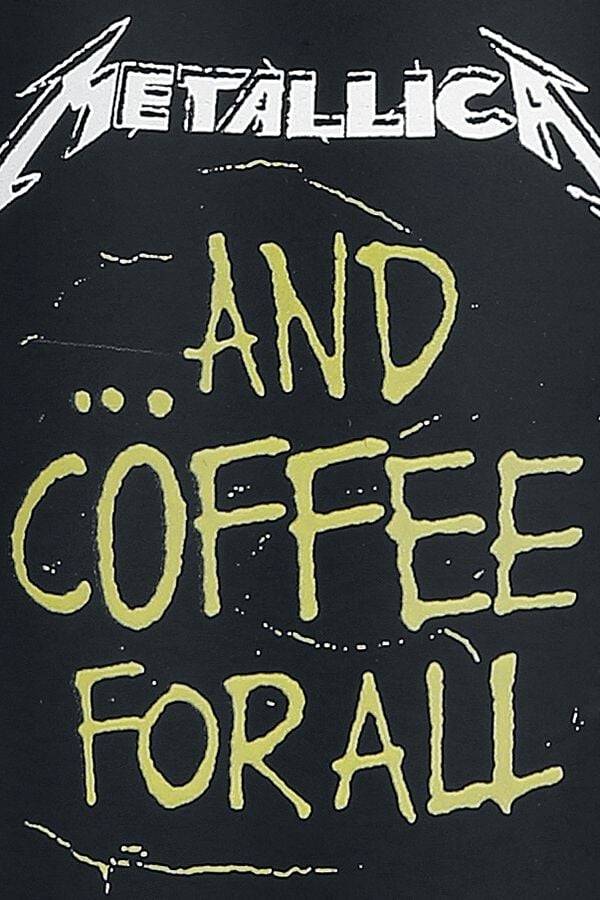 EMP " And Coffee For All" Tasse mattschwarz von Metallica Zeitbegrenzte Promotion