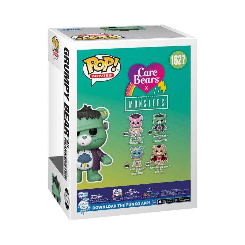 EMP "Die Glücksbärchis x Universal Monsters - Grumpy Bear as Frankenstein Vinyl Figur 1627" Funko Pop! multicolor von Die Glücksbärchis Bis zu 50% Rabatt