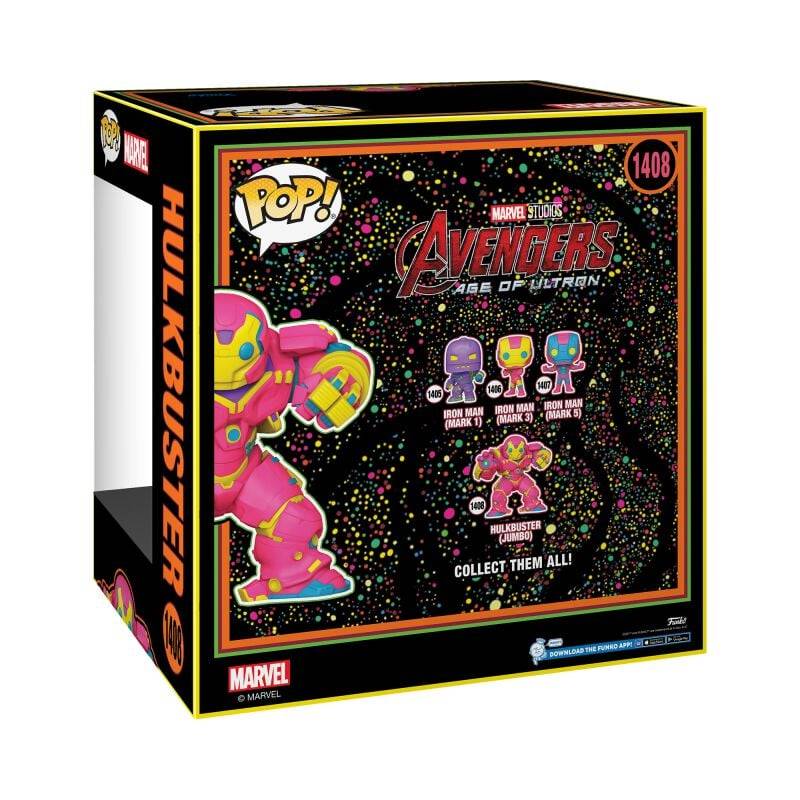 EMP "Hulkbuster (Blacklight) (Jumbo Pop!) Vinyl Figur 1408" Funko Pop! multicolor von Iron Man Nur für heute