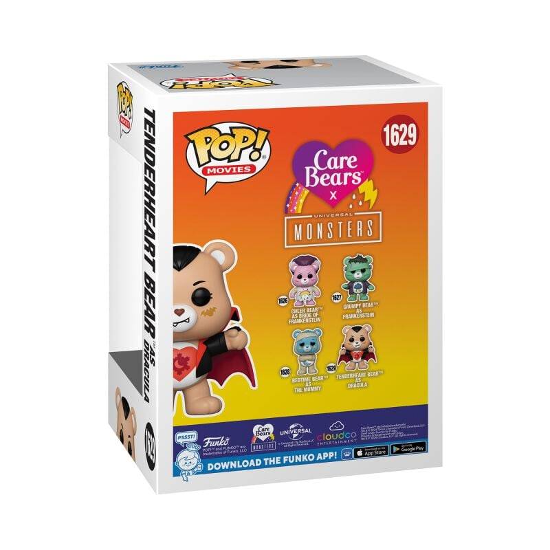 EMP "Die Glücksbärchis x Universal Monsters - Tenderheart Bear as Dracula Vinyl Figur 1629" Funko Pop! multicolor von Die Glücksbärchis Vierteljährliche Förderung