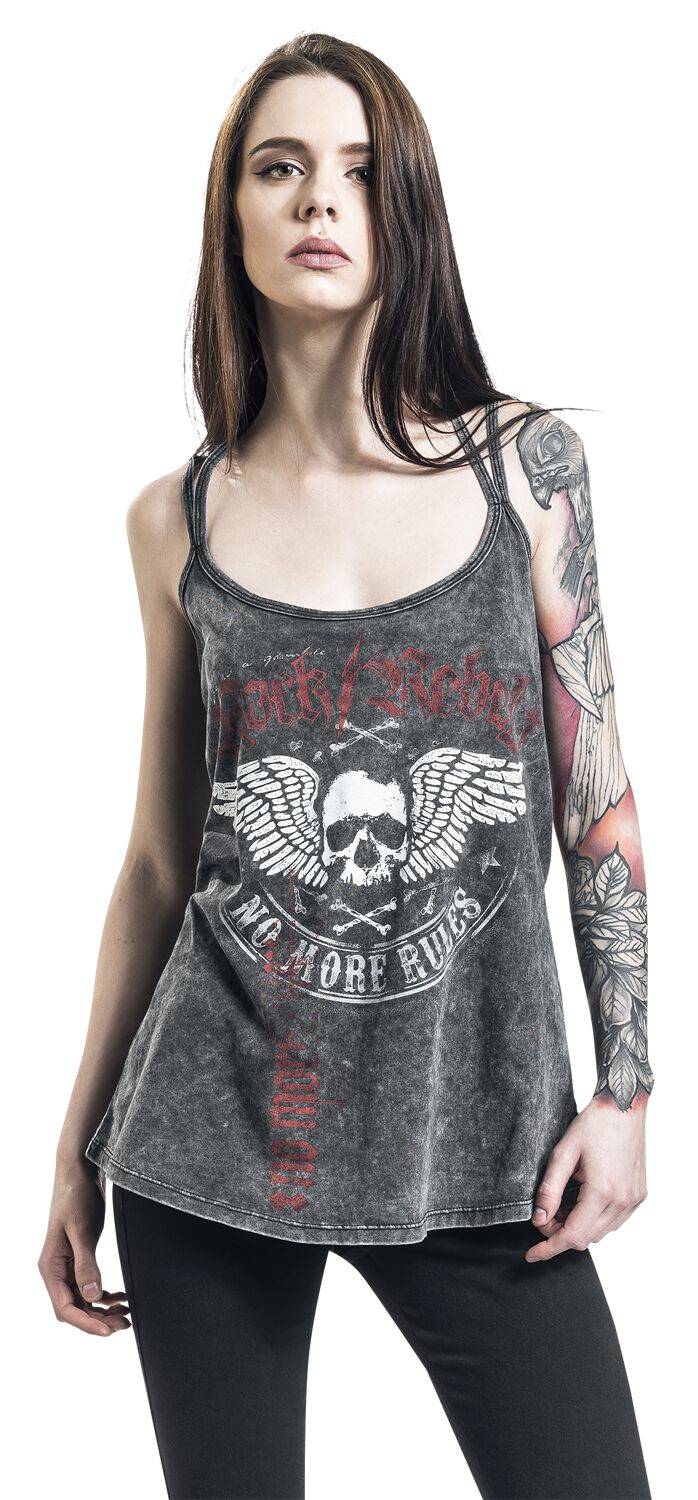 EMP Top grau von Rock Rebel by EMP Online