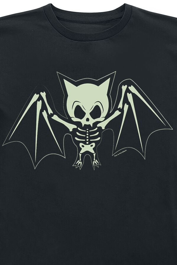 EMP "Kids - Fledermaus Skelett" T-Shirt schwarz von Tierisch Blitzverkäufe
