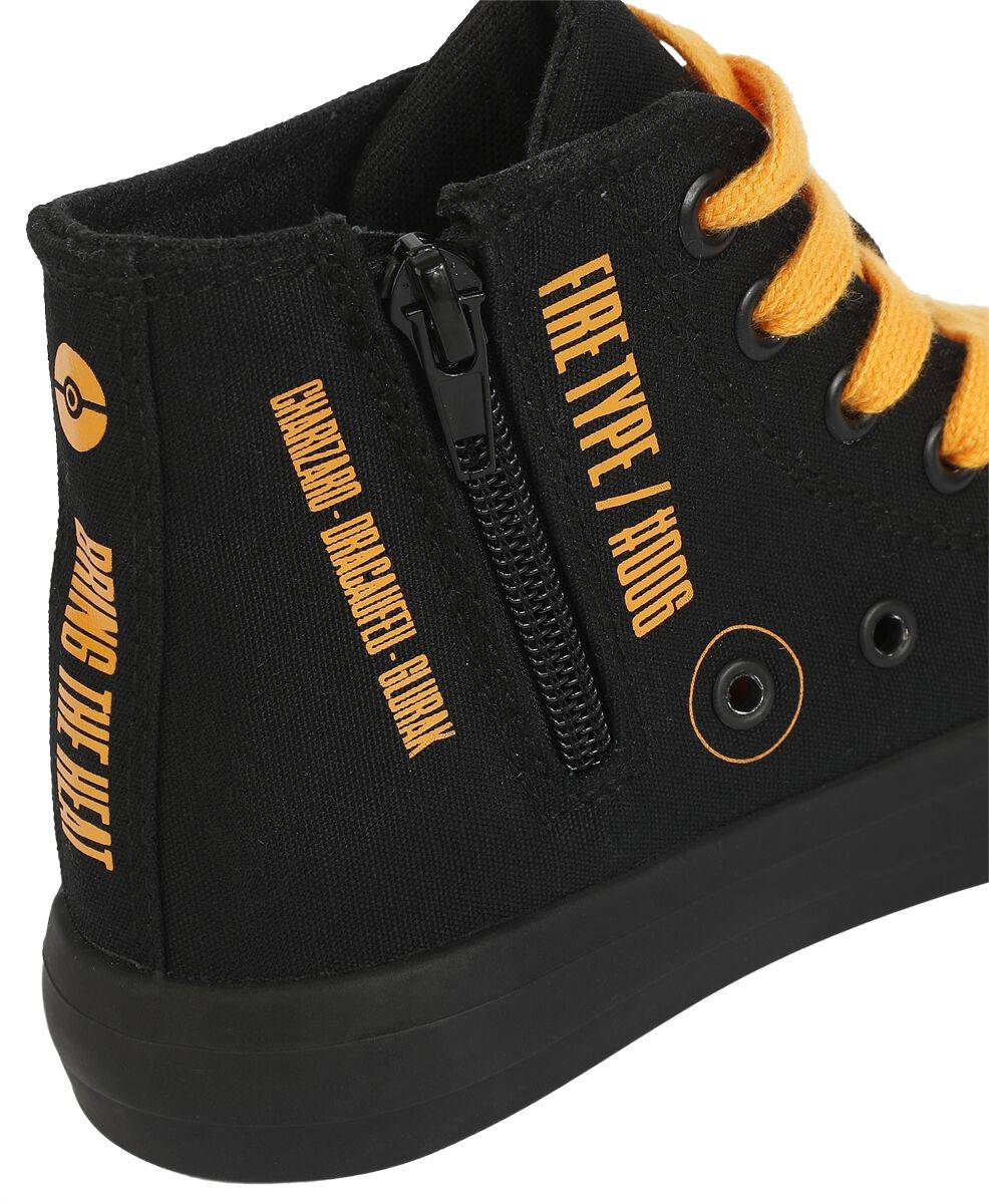 EMP "Glurak - Bring The Heat" Kinder Sneaker schwarz von Pokémon Kostenloser Versand