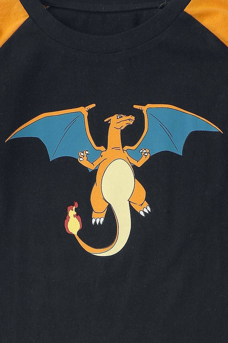 EMP "Kids - Glurak - Bring The Heat" Langarmshirt schwarz/orange von Pokémon Limitierter Zeitrabatt
