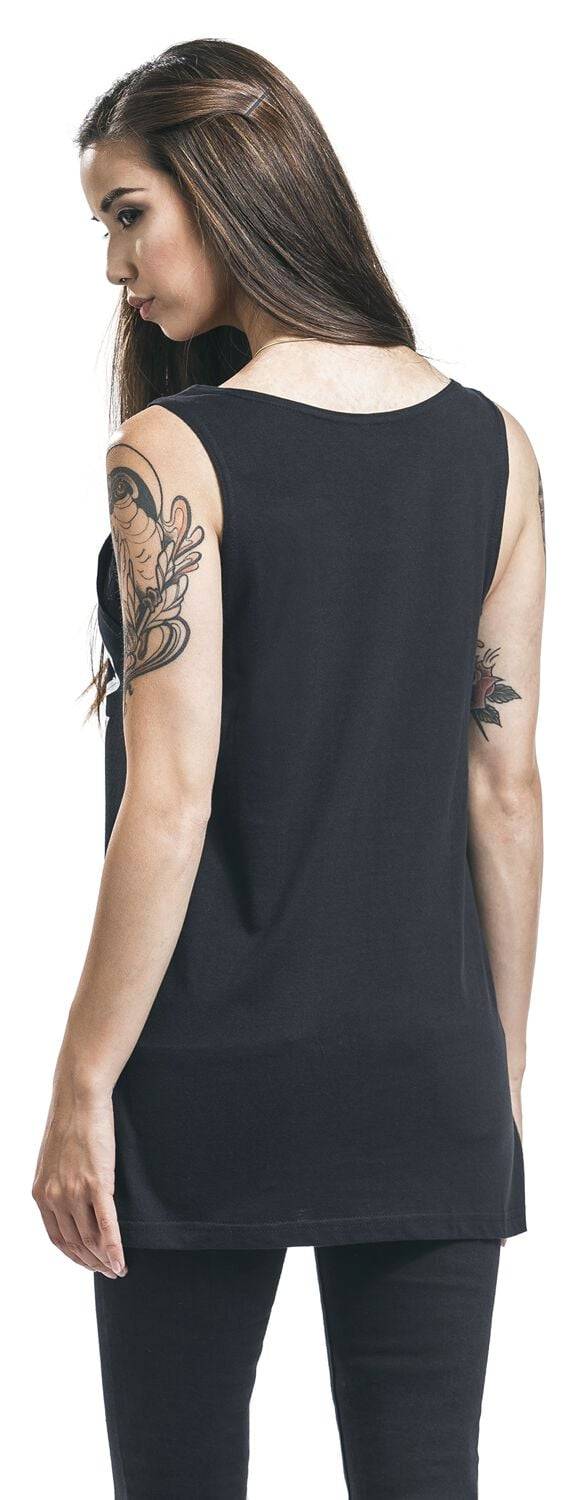 EMP "Witchboard" Top schwarz von Black Blood by Gothicana Sonderangebot