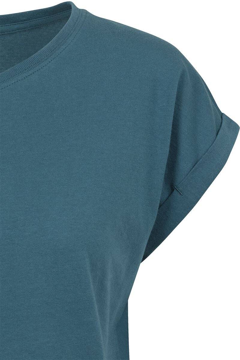 EMP "Ladies Extended Shoulder Tee" T-Shirt petrol von Urban Classics Valentinstagsangebot