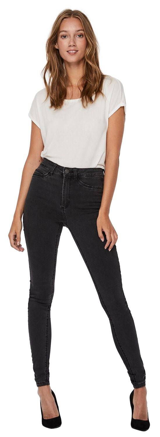 EMP "NMCallie HW Skinny Jeans" Jeans dunkelgrau von Noisy May Top Angebot