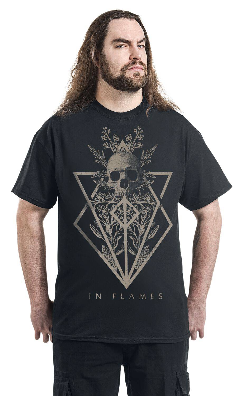 EMP "Skull" T-Shirt schwarz von In Flames Online Outlet