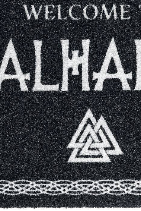 EMP "Welcome to Valhalla" Fußmatte schwarz/weiß von Welcome to Valhalla VIP-Rabatte