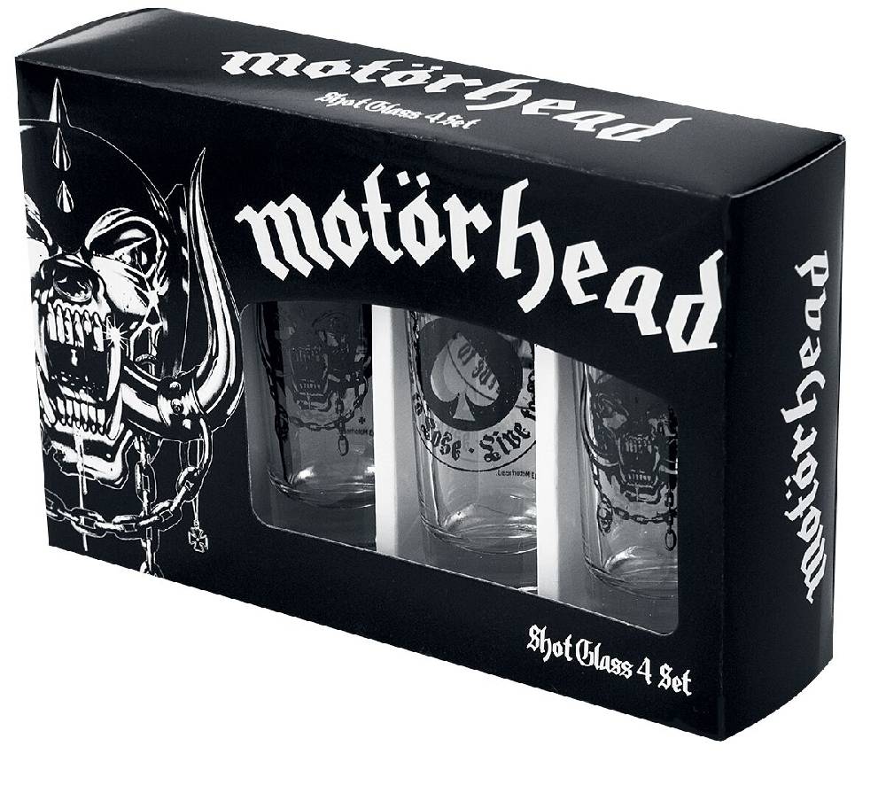 EMP "Motörhead Logo" Schnapsglas-Set klar von Motörhead Bis zu 50% Rabatt