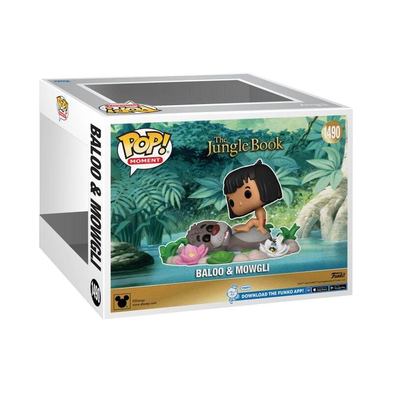 EMP "Baloo & Mowgli (Pop! Moment) Vinyl Figur 1490" Funko Pop! multicolor von Das Dschungelbuch Riesige Rabatte