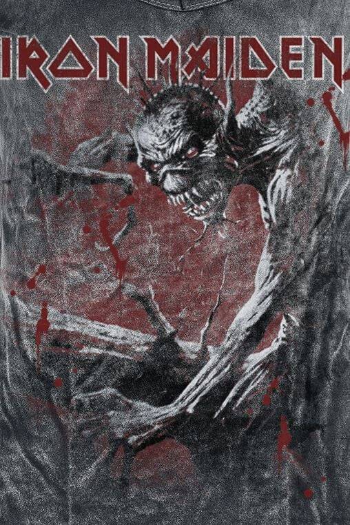 EMP "Fear Of The Dark Vintage" T-Shirt schwarz/used look von Iron Maiden Black Friday Preise