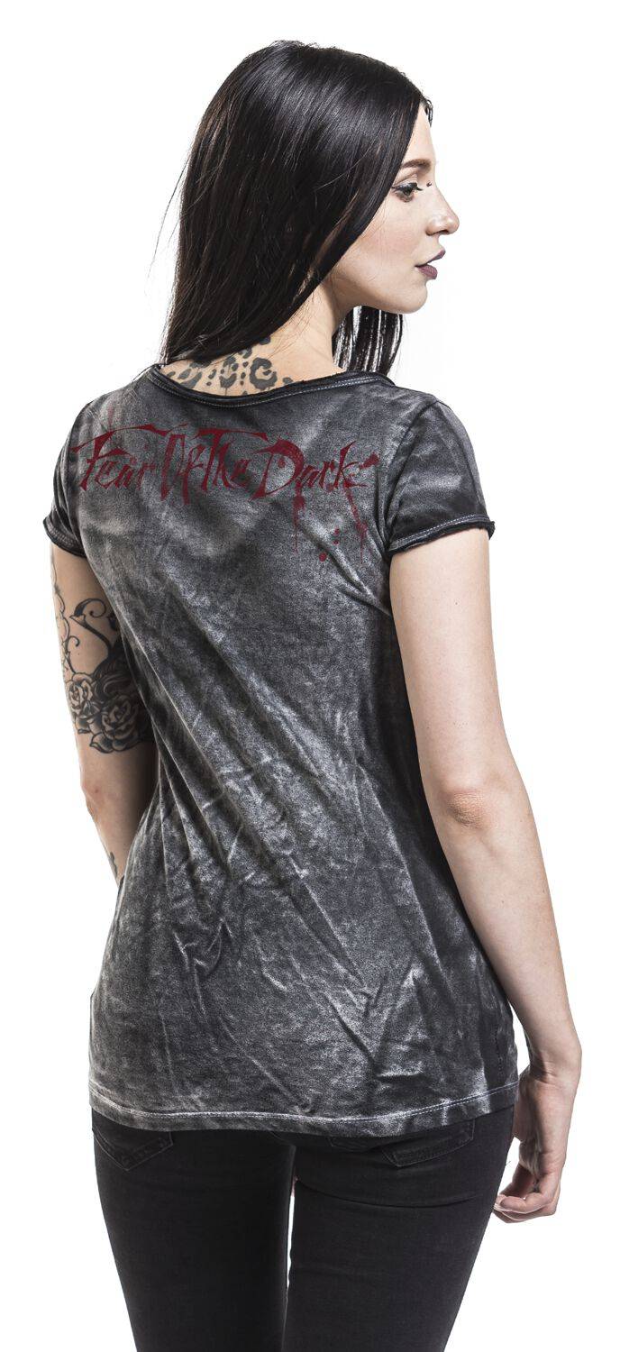 EMP "Fear Of The Dark Vintage" T-Shirt schwarz/used look von Iron Maiden Black Friday Preise