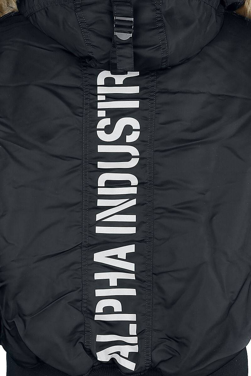 EMP "45P Hooded Custom" Winterjacke schwarz von Alpha Industries Versandkostenfrei