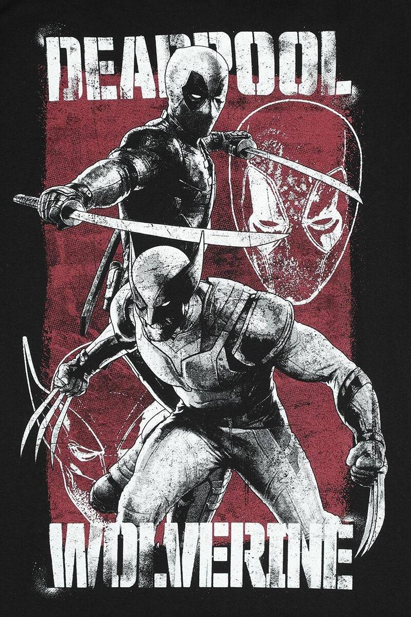 EMP "3 - Deadpool & Volverine" T-Shirt schwarz von Deadpool Große Rabatte