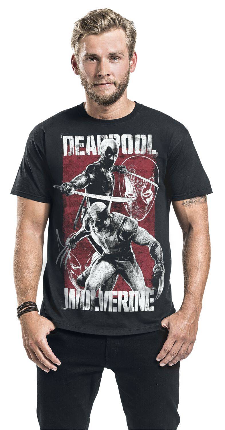 EMP "3 - Deadpool & Volverine" T-Shirt schwarz von Deadpool Große Rabatte