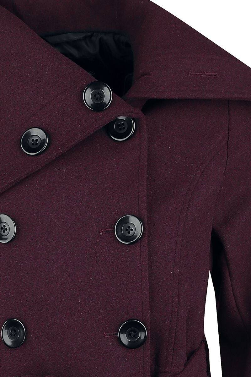 EMP Wintermantel dunkelrot von Black Premium by EMP Letzte 3 Tage