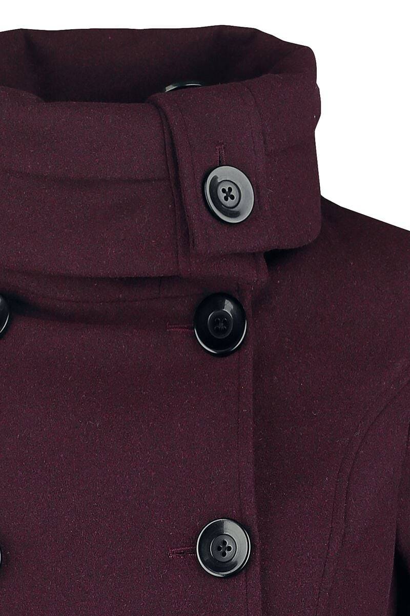 EMP Wintermantel dunkelrot von Black Premium by EMP Letzte 3 Tage