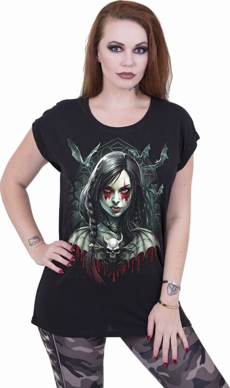 EMP "Hallow's Eve - Glow In The Dark" T-Shirt schwarz von Spiral 50% Rabatt mit kostenlosem Versand