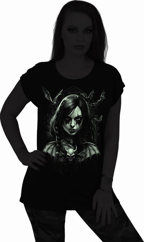 EMP "Hallow's Eve - Glow In The Dark" T-Shirt schwarz von Spiral 50% Rabatt mit kostenlosem Versand