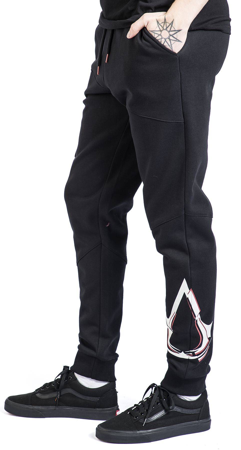 EMP "Legacy" Trainingshose schwarz von Assassin's Creed 50% Rabatt für begrenzte Zeit