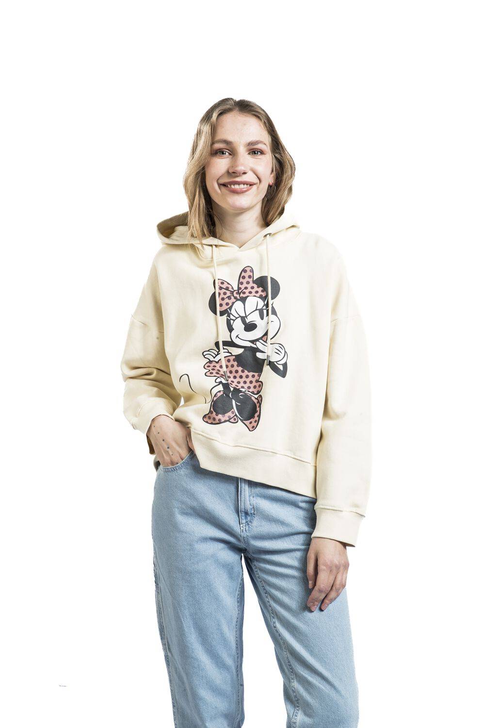 EMP "Minnie" Kapuzenpullover beige von Micky Maus Günstiger Verkauf