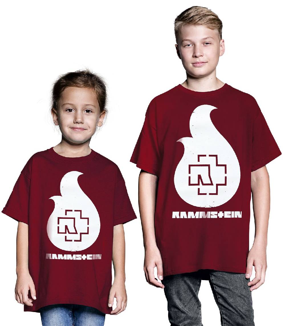 EMP "Kids - Flamme" T-Shirt burgund von Rammstein Großer Ausverkauf