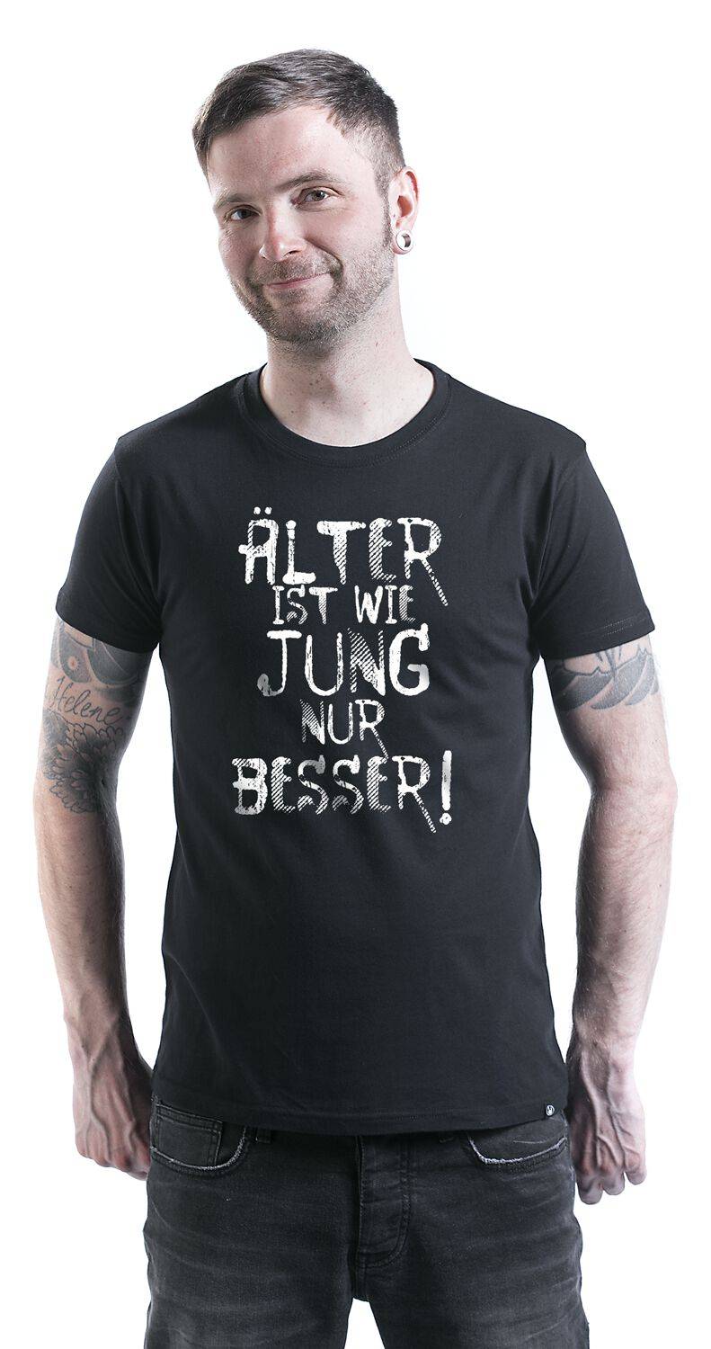 EMP "Älter ist wie jung nur besser!" T-Shirt schwarz von Sprüche Vatertagsangebot