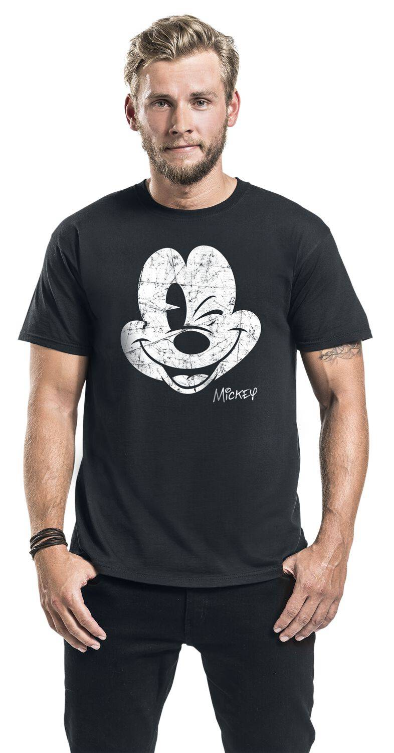 EMP "Since Beaten Face" T-Shirt schwarz von Micky Maus Lagerräumung