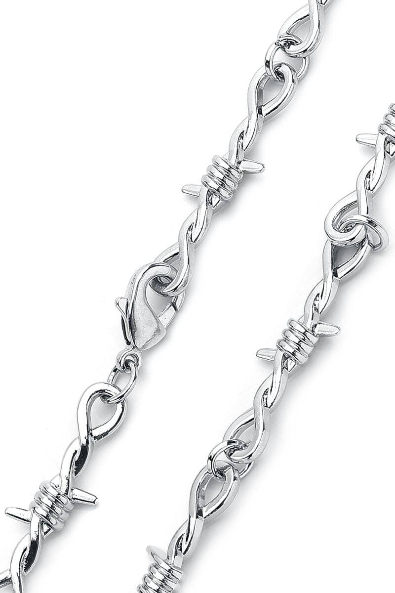 EMP "Barbed Wire Necklace" Halskette silberfarben von Urban Classics Zeitbegrenzte Promotion