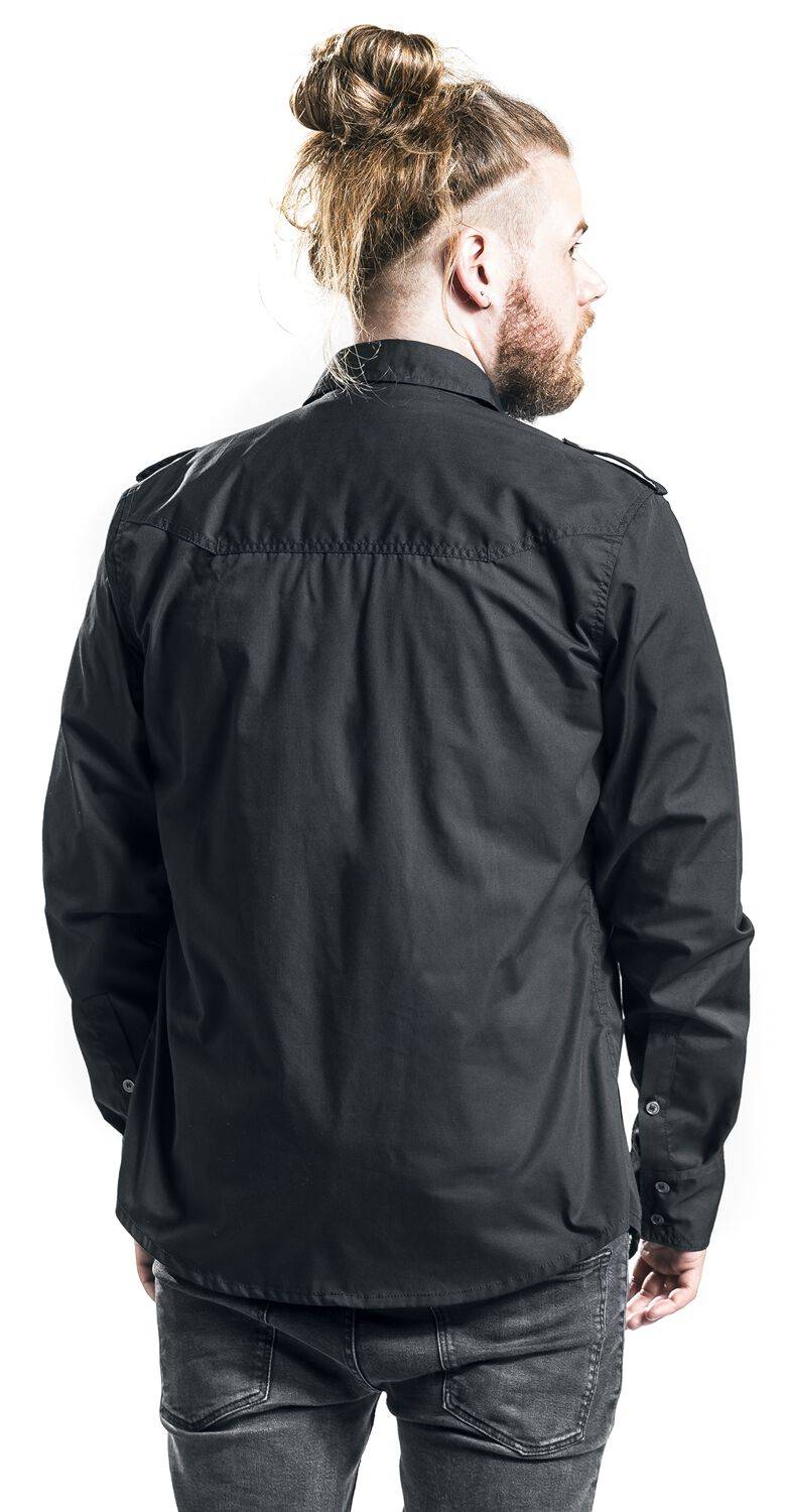 EMP "Rockstar Shirt Longsleeve" Langarmhemd schwarz von Brandit Bis zu 65% Rabatt