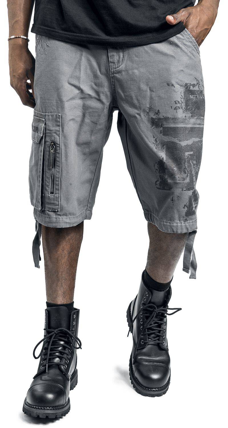 EMP "Broken Logo" Short grau von Rammstein Clearance-Verkauf