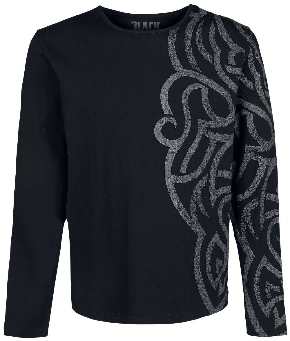 EMP Langarmshirt schwarz von Black Premium by EMP