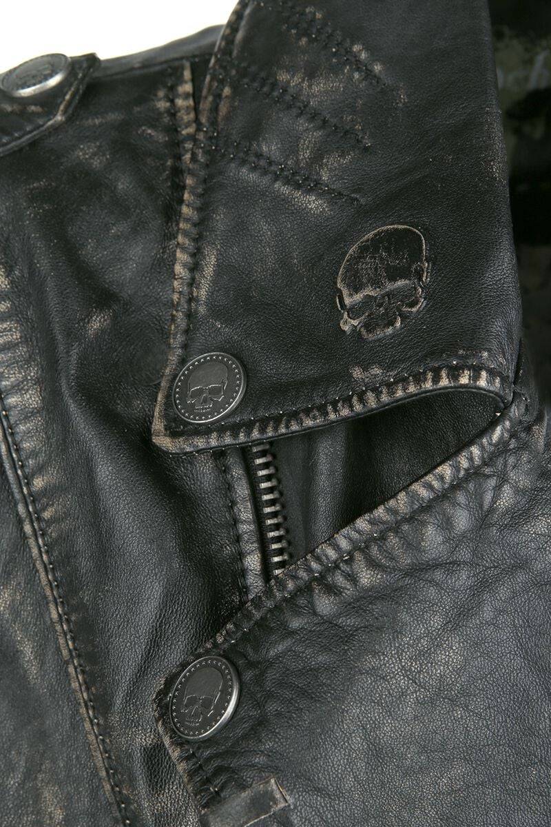 EMP Lederjacke dunkelgrau von Rock Rebel by EMP Begrenzt auf 3 Tage
