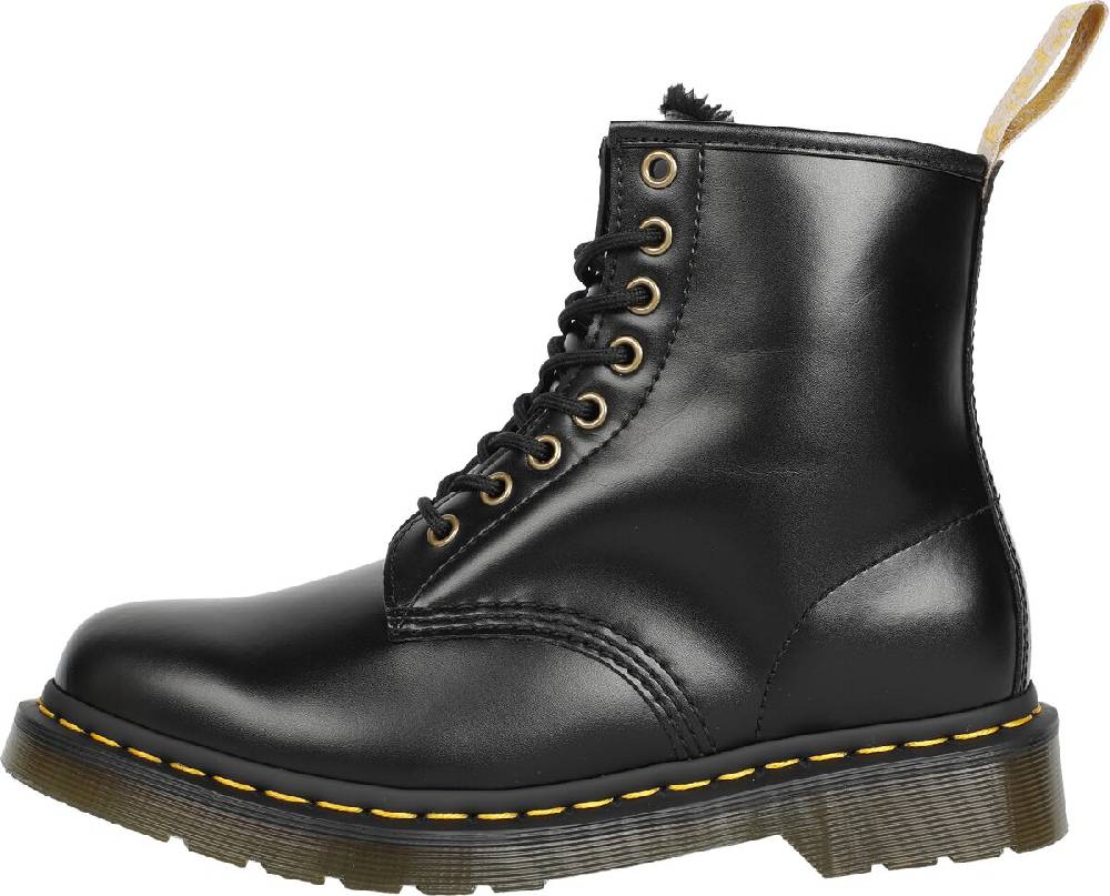 EMP "Vegan 1460 - Black Norfolk Flat" Boot schwarz von Dr. Martens 50% Rabatt für begrenzte Zeit