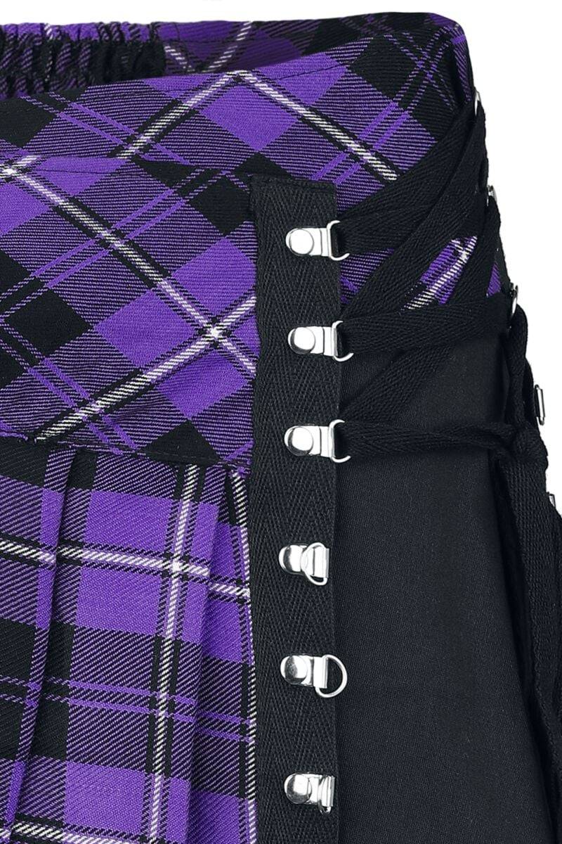 EMP "Hybrid Skirt" Kurzer Rock lila/schwarz von Chemical Black 2025