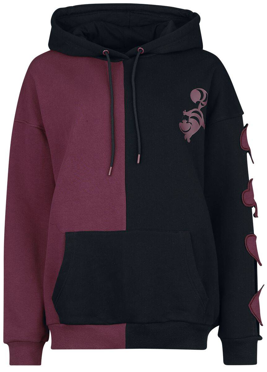 EMP "Everyone here is Mad" Kapuzenpullover schwarz/lila von Alice im Wunderland